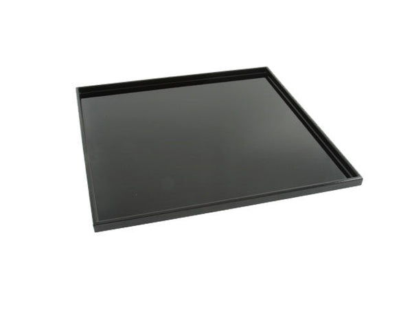 Black low profile lacquer plastic serving tray