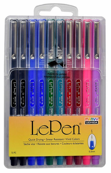 Le Pen Set of 10 - Basic Colors Set