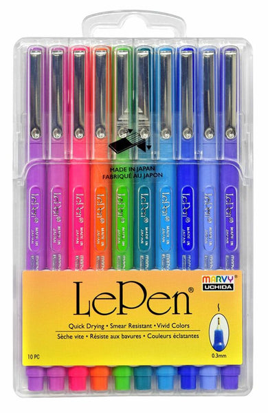 Le Pen Set of 10 - Bright Colors Pack