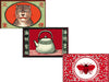 Greeting Card "Cat Freight," "Tea Kettle," and "Bee"