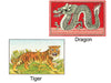 Greeting Card "Tiger" and "Dragon"