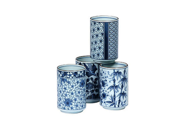 Blue Pattern Teacup Set