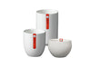 A collection of chic white ceramic cup and mugs