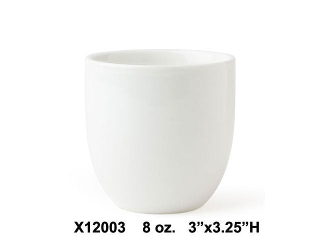 Omakase White Ceramic Teacup***