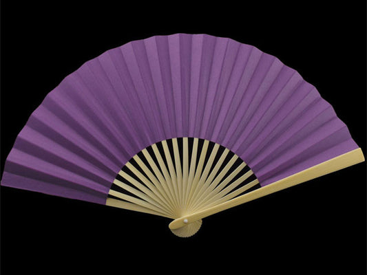 Pretty purple paper folding fan