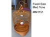 Lovely bamboo bird cage with text "fixed size, medium tone, MM1151"