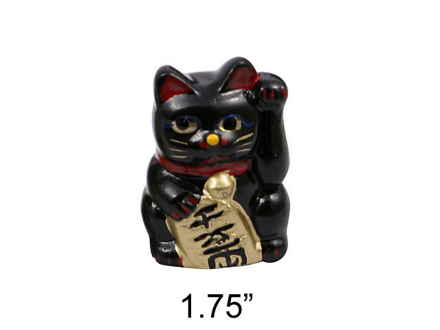 Black Lucky Cat (Maneki-Neko Welcoming Cat)