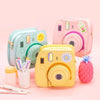 Oh Snap! Instant Camera Handbag in pink, yellow, and blue