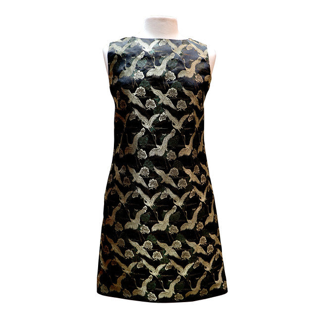 Brocade Shift Dress - Onyx Crane Pearl River Mart Brocade Shift Dress - Onyx Crane Pearl River Mart