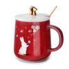 Red rabbit mug