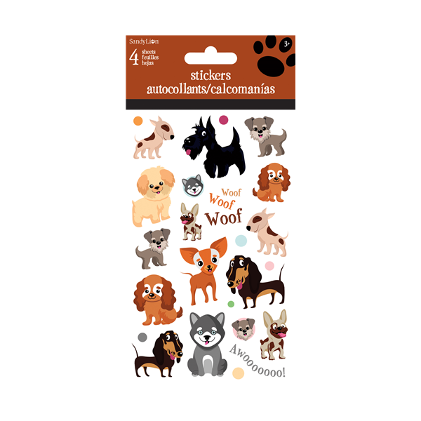 Playful Puppies Stickers