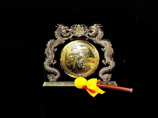 Dragon brass gong 