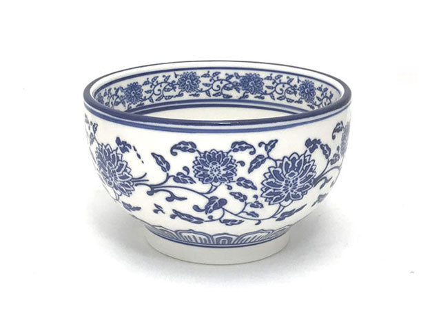 Blue Lotus & Vine Pattern - Bowl