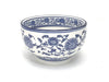 blue lotus and vine patterned bowl