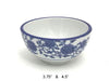Blue lotus and vine pattern for cups with 3.75" and 4.5" bowl dimensions