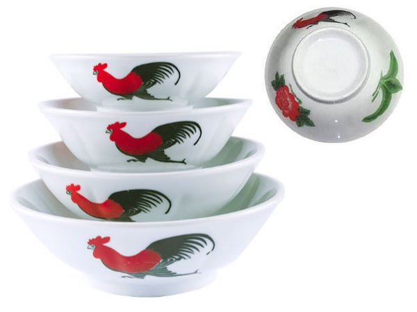 Rooster Design Flare Bowl