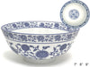 Blue Lotus & Vine Pattern Bowl available in 7" 8" and 9"