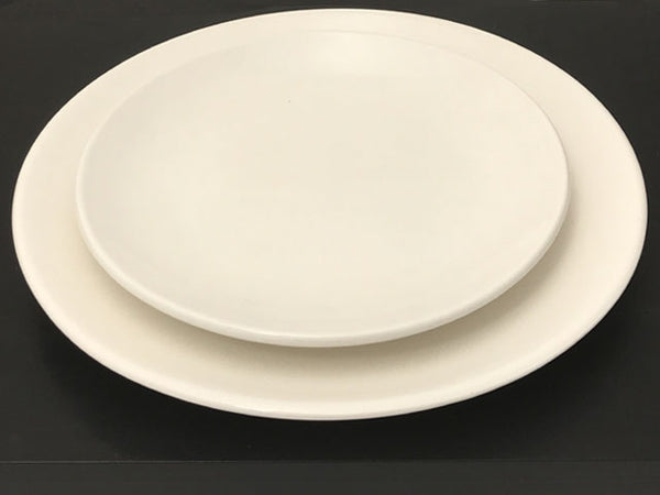Off-white ceramic plate