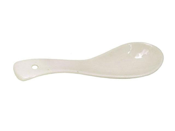 Ceramic Soup Spoon - 5.35" Off White