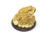 Golden Three-Legged Toad on Coins Field (With Round Stand)
