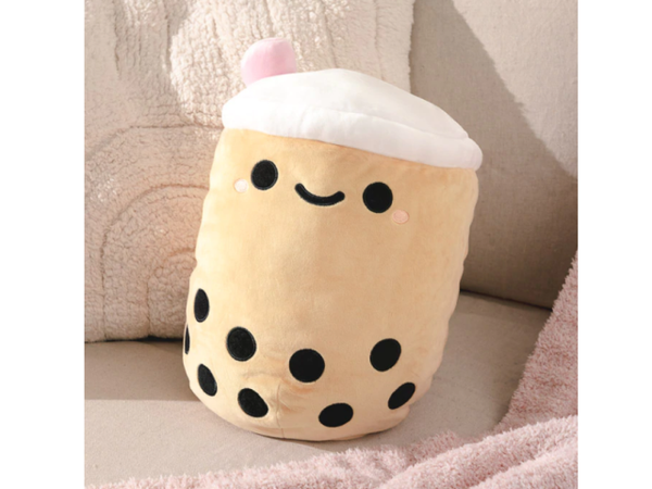 Pearl Boba Tea Mochi Plush Material content: Polyester stuffing Size: Approx. 13" Imported Spot clean only