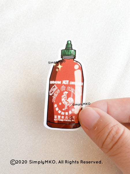 Sriracha Bottle Sticker