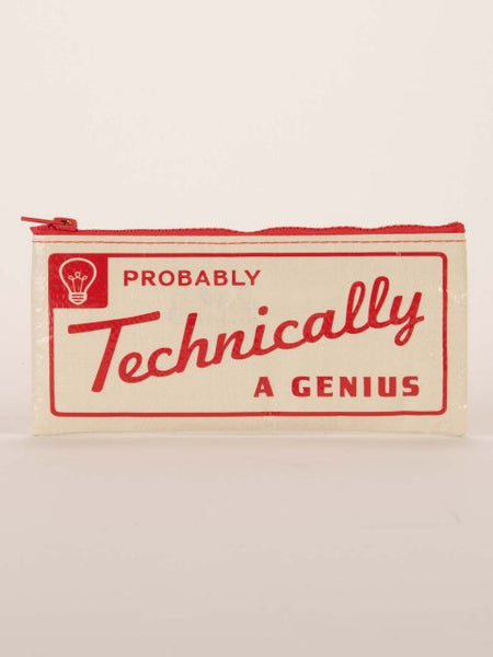 Nylon pencil case: Probably technically a genius