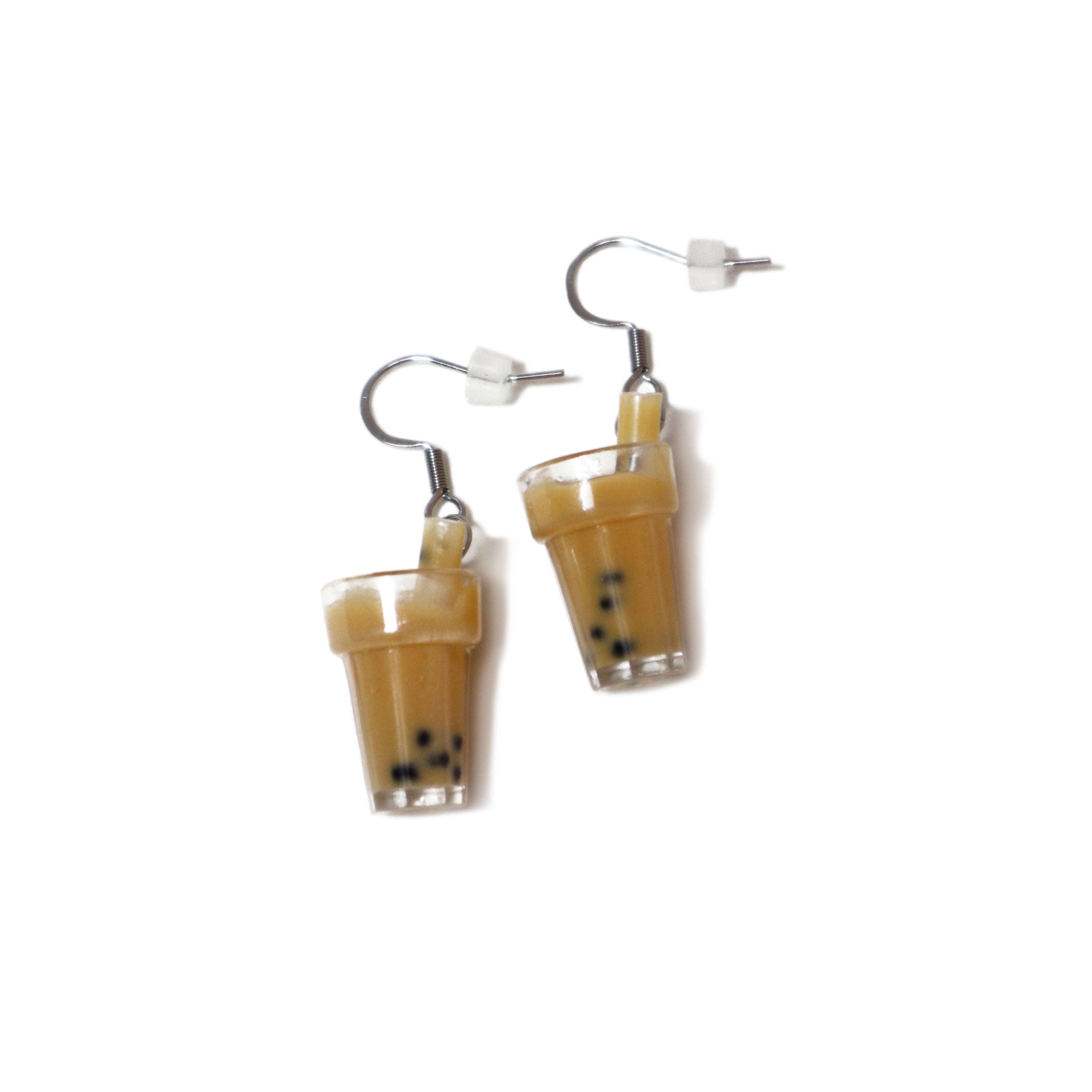 Boba Bubble Pearl Milk Tea Earrings – Kay&P