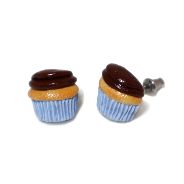 Chocolate Cupcake Earrings studs