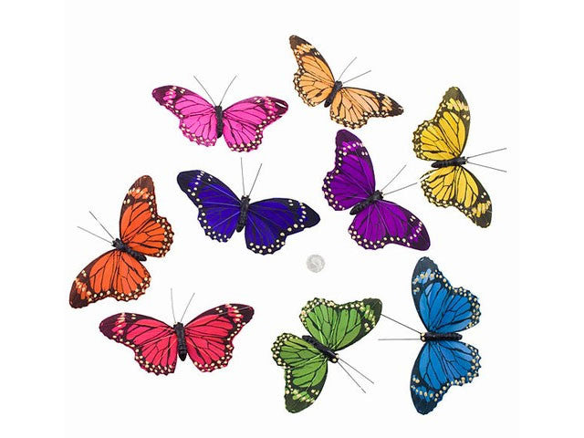 Rainbow Multi-Color Monarch Butterfly Garland