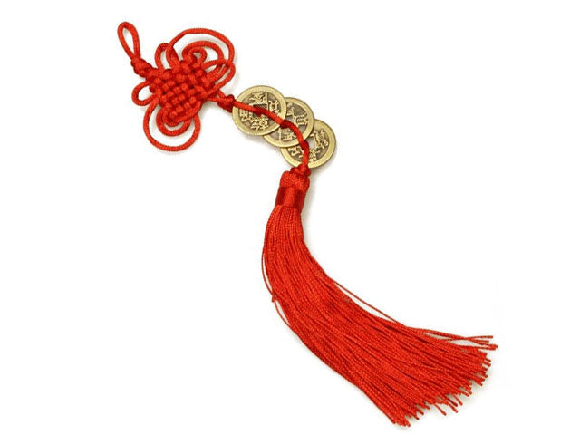 Coins Ornament with Red Tassel