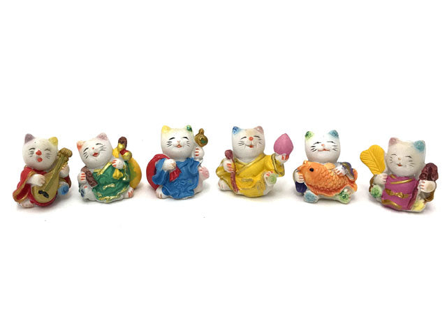 Colorful Mini Lucky Cat -1.25"