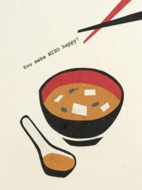 Handcrafted Cards: You Make Miso Happy