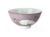 A light purple bowl decorated with a gentle zodiac sheep
